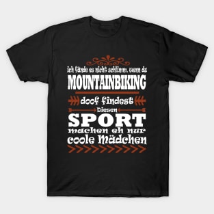 Mountainbiken Downhill Sport Mädchen Berge T-Shirt